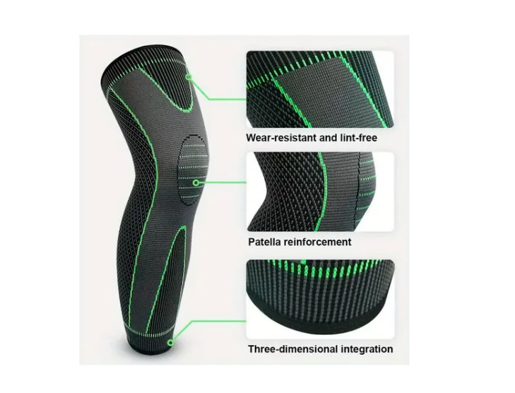 Manga De Compresión Para Pierna Rodilla Deporte Ajustable-3