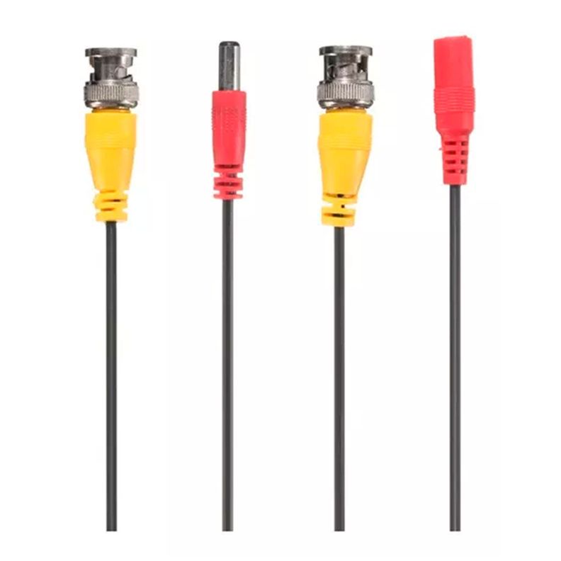 X4 Cable Camaras Seguridad Cctv Video Y Poder Bnc 15 Mts-0