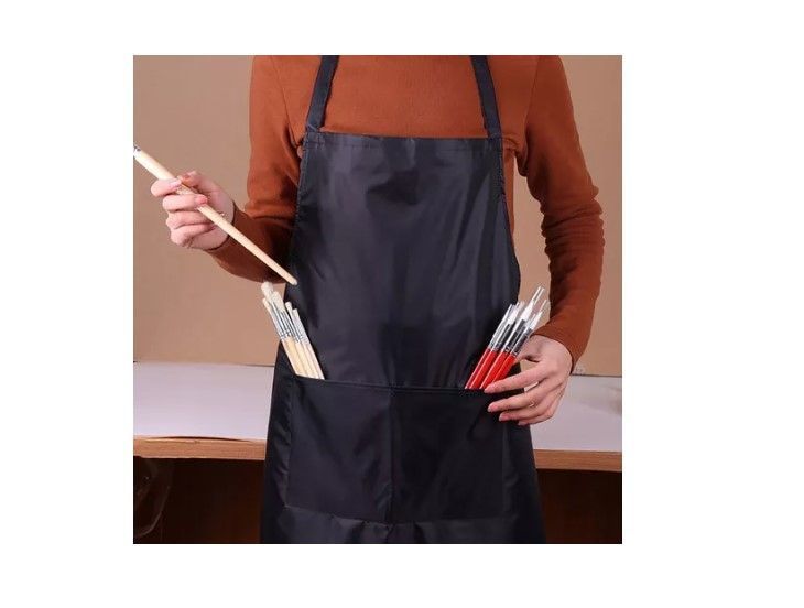 Mandil Delantal Impermeable De Cocina, Peluquería, Pintura-3
