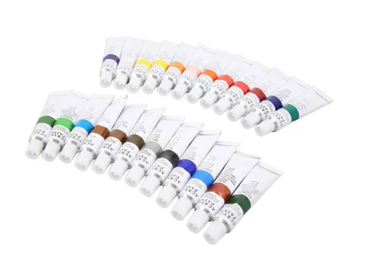 Juego De Pintura Acrilicas 24 Colores Tubos 12ml Arte-2