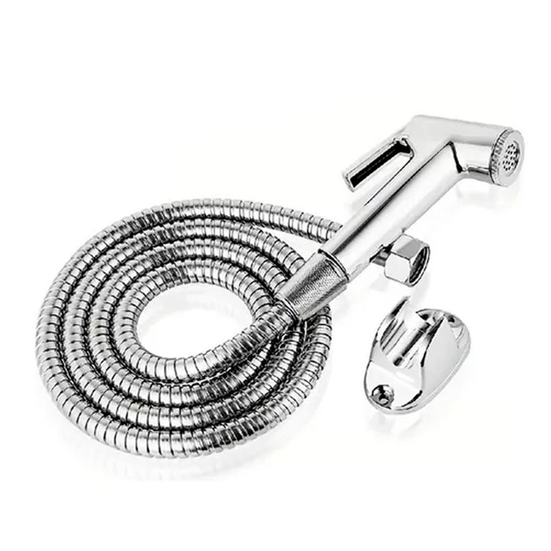 Ducha Bidet Arabe Soporte + Manguera Flexible Wc Baño-0
