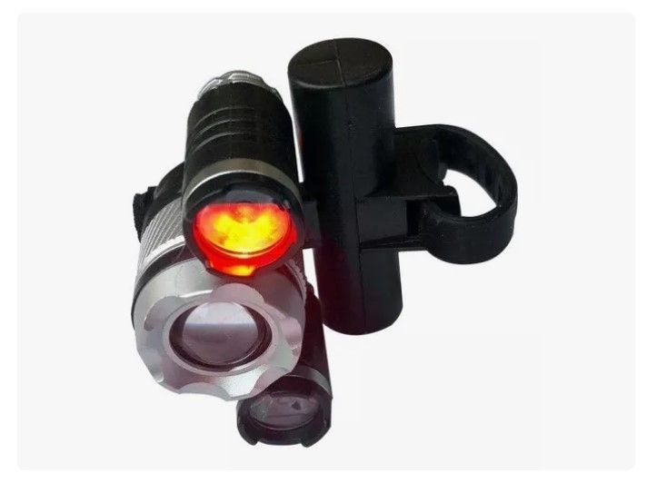 Luz Delantera Bicicleta T6 Led Recargable Dual-5