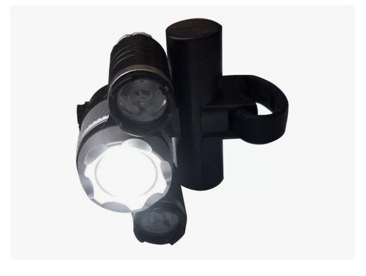 Luz Delantera Bicicleta T6 Led Recargable Dual-6