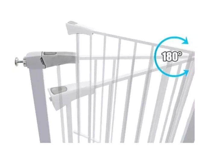 Reja Seguridad Escalera Puerta Ajustable Para Bebe Mascotas-3