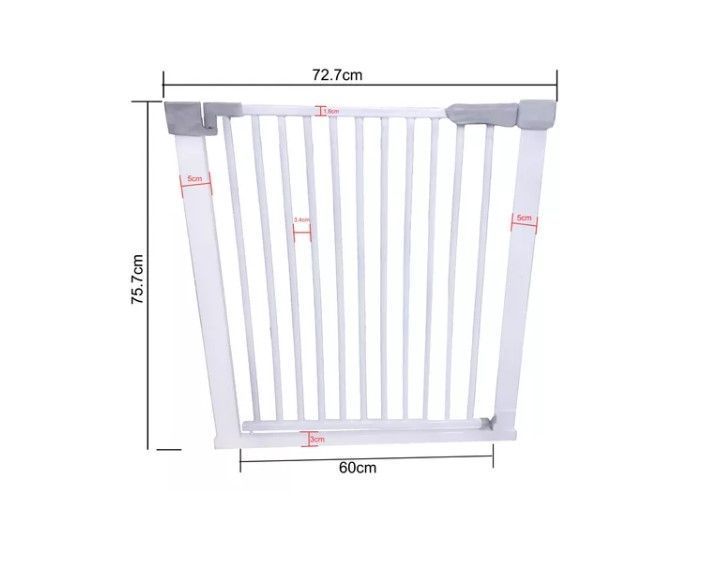 Reja Seguridad Escalera Puerta Ajustable Para Bebe Mascotas-5