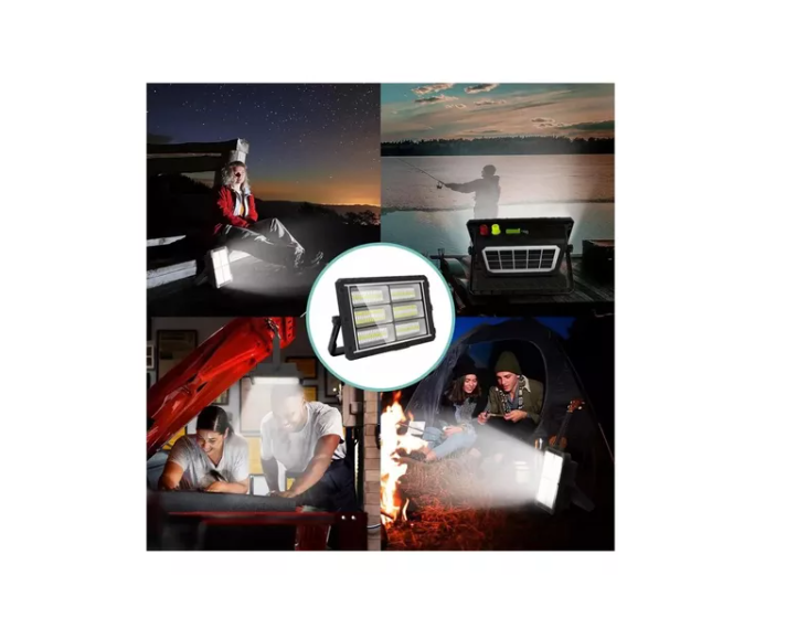 Proyector Reflector Led Con Panel Solar Desmontable 300w-5