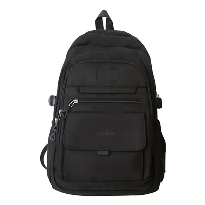Mochila Urbana Escolar Para Viaje Bolsa Notebook Antirrobo Negro