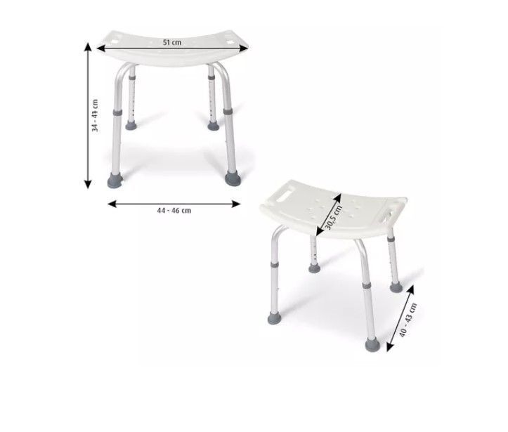 Silla Asiento De Ducha Seguridad Antideslizante Regulable-5