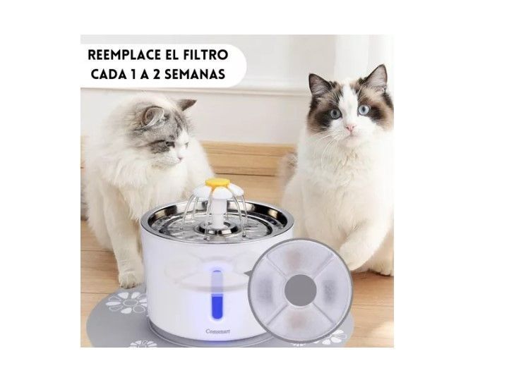 Pack 12 Filtros Bebedero Fuente Agua Eléctrico Gato Perro Agregar a favoritos-4