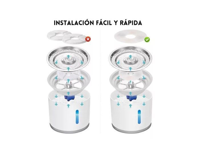 Pack 12 Filtros Bebedero Fuente Agua Eléctrico Gato Perro Agregar a favoritos-6