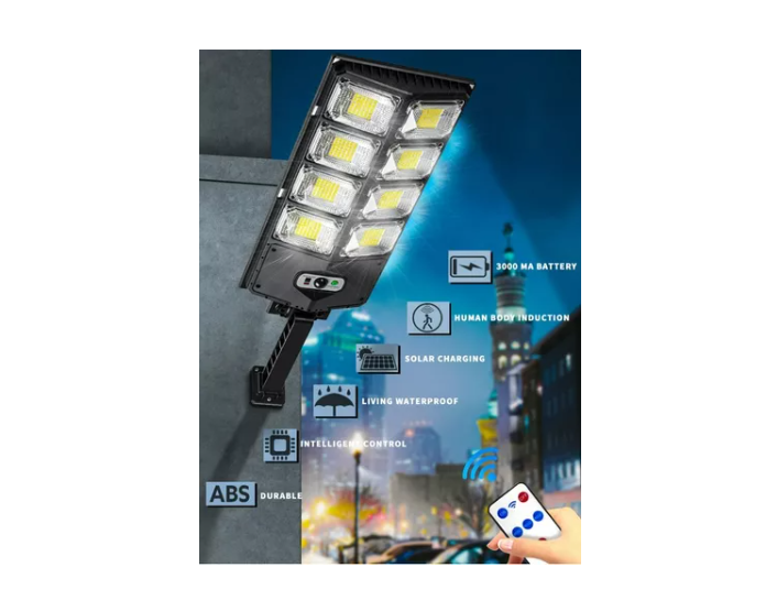Foco Solar 200w Foco Potentes Sensor De Movimiento-4