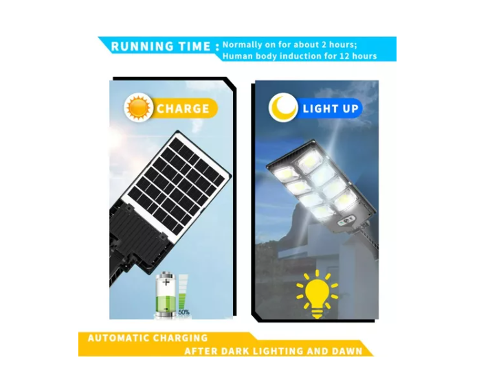 Foco Solar 200w Foco Potentes Sensor De Movimiento-3