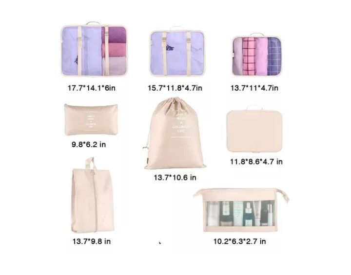 Bolsas De Viaje 8 En 1 Bolsas Organizadoras De Viaje Maleta-3