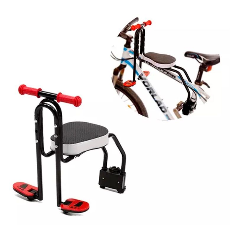 Silla Soporte Asiento Delantero Niños Porta Bebe Bicicleta-0