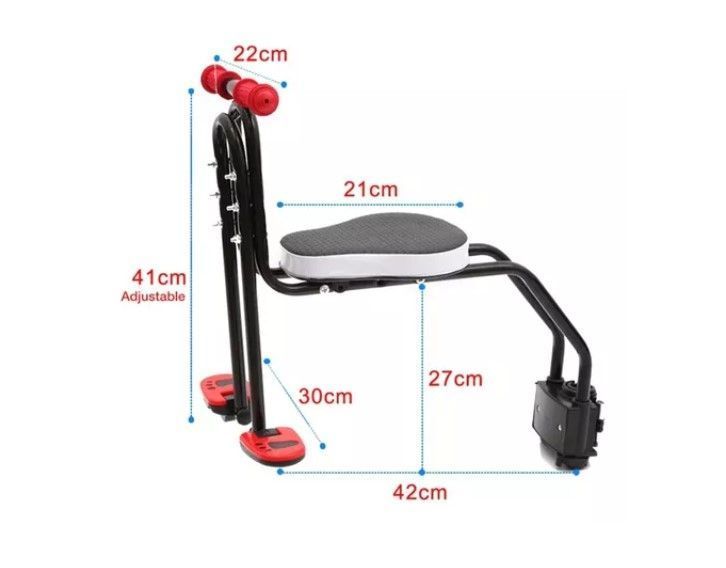 Silla Soporte Asiento Delantero Niños Porta Bebe Bicicleta-3
