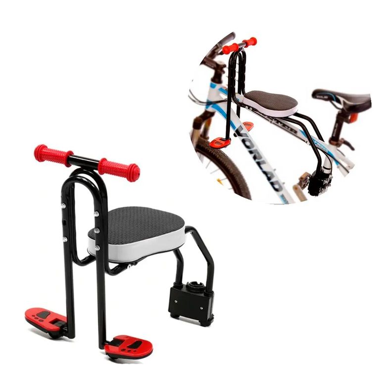Silla Soporte Asiento Delantero Ninos Porta Bebe Bicicleta