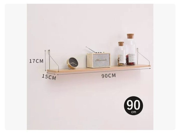 Estantes Flotantes De Pared Para Dormitorio Cocina Baño 4pcs-5