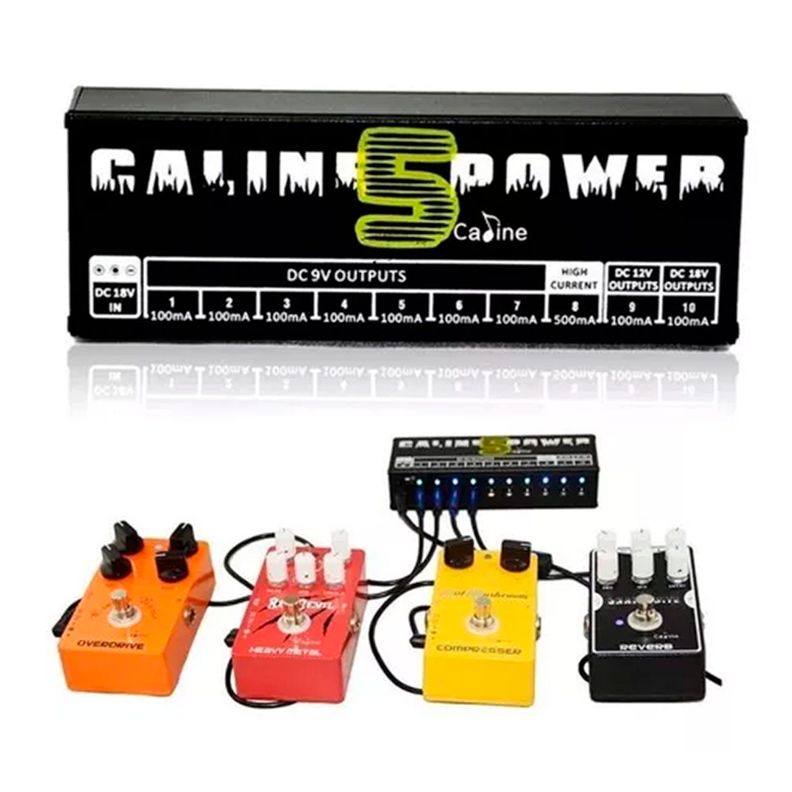 Fuente De Poder Para Pedales De Efecto Caline Cp-05-0