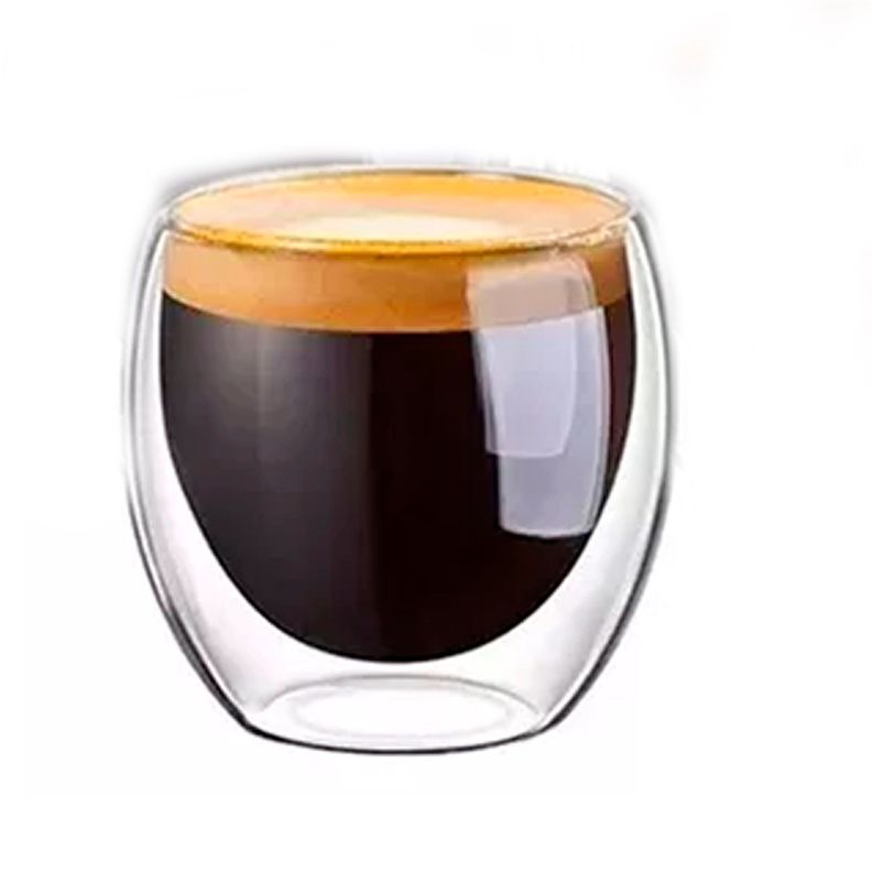 Set 8 Tazas Espresso Doble Pared 250ml Frio, Caliente-0