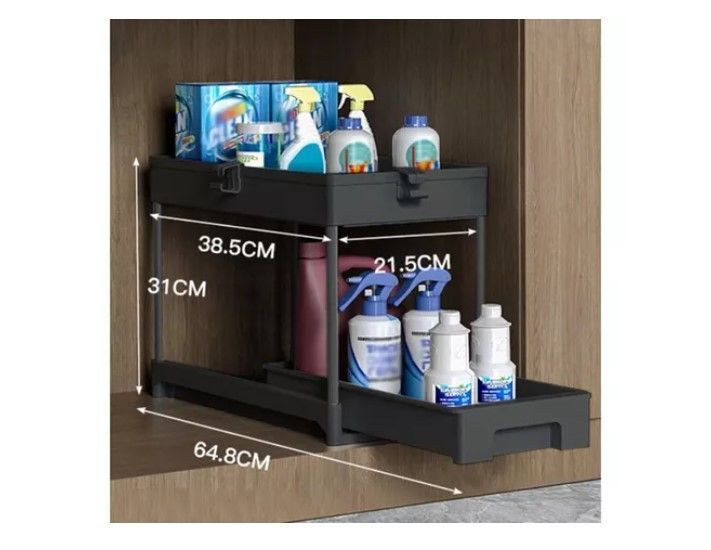 Organizador Multifuncional De Cocina Baño Estante Deslizante-4