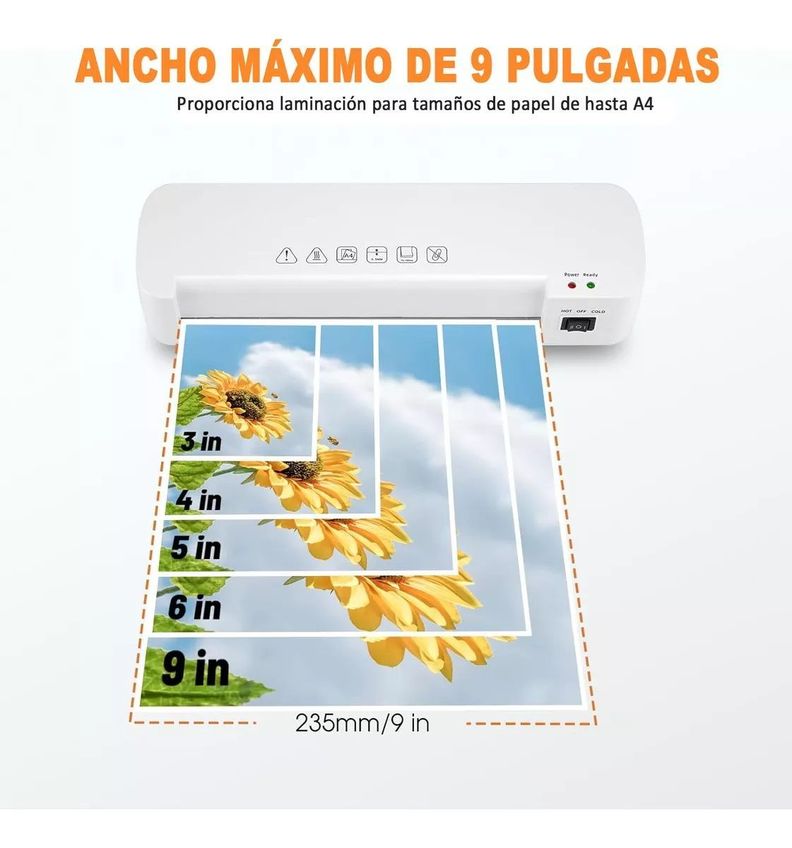 Termolaminadora Plastificadora Máquina Laminadora A4-6