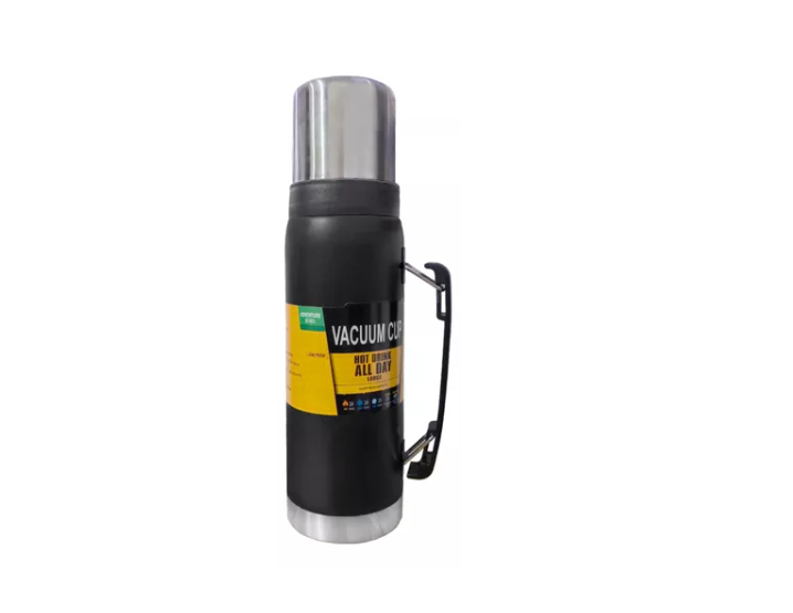 Termo Acero Inoxidable Capacidad 1000ml Agua Fria Y Caliente-1