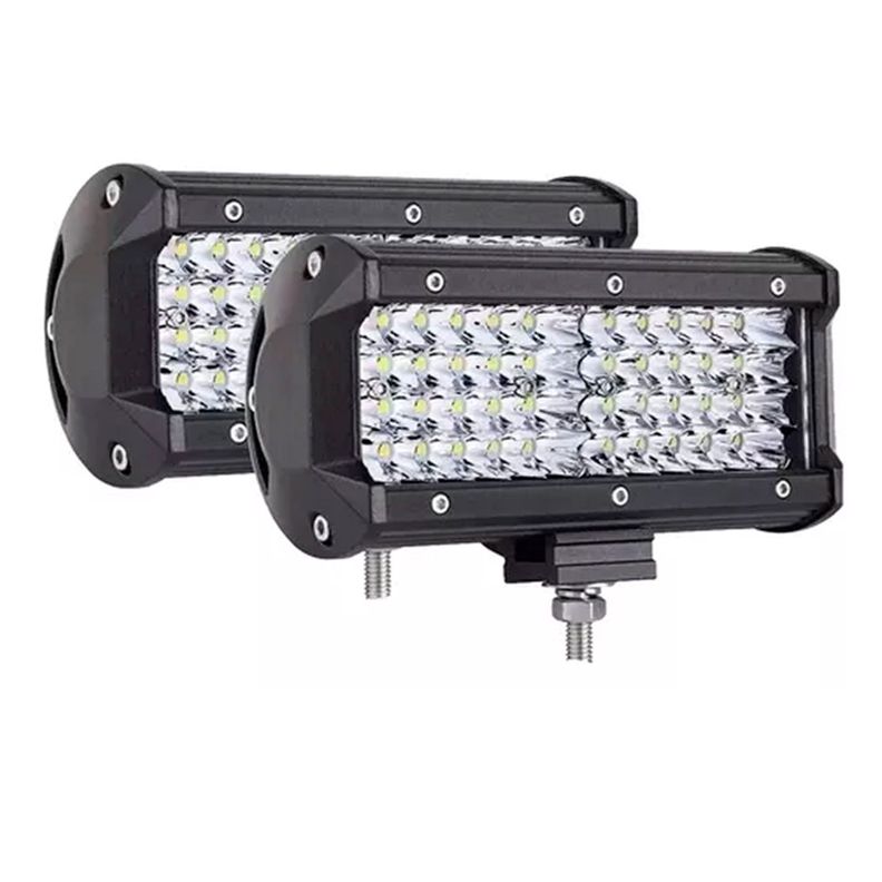 Pack X2 Foco Led 36w Barra Neblinero Auto 12 Led-0