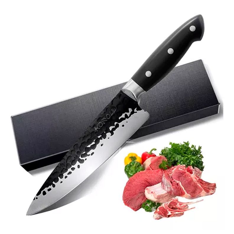 Cuchillo Acero Inoxidable Parrillero Chef Asado Hoja 21cm-0
