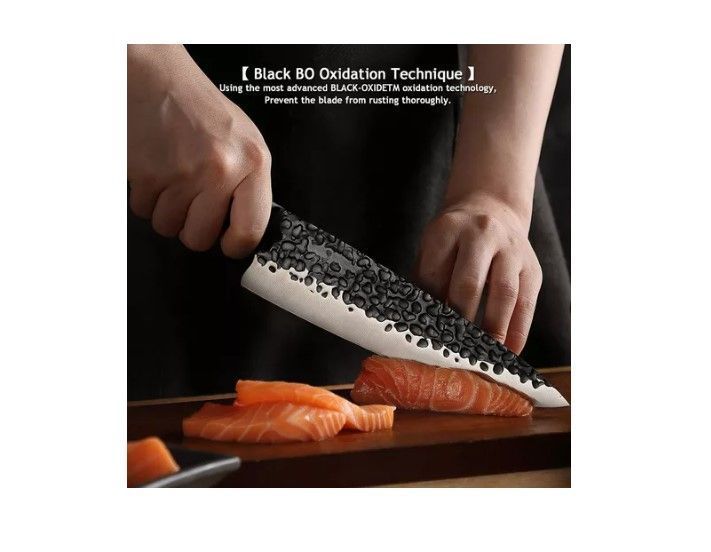 Cuchillo Acero Inoxidable Parrillero Chef Asado Hoja 21cm-1
