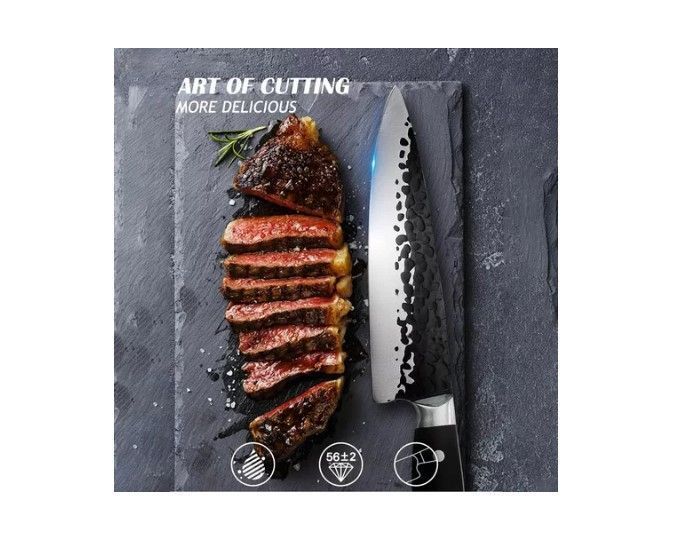 Cuchillo Acero Inoxidable Parrillero Chef Asado Hoja 21cm-2