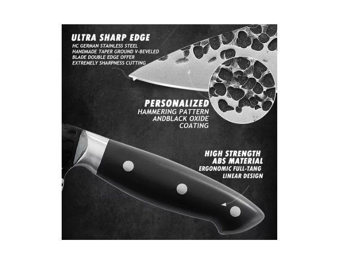 Cuchillo Acero Inoxidable Parrillero Chef Asado Hoja 21cm-3