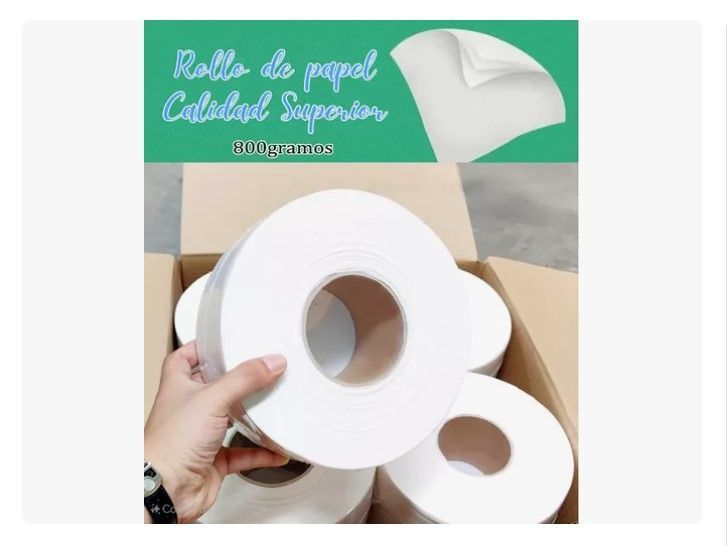 Papel Higiénico Industrial X 4 Rollos 800gramos Para Baño-2