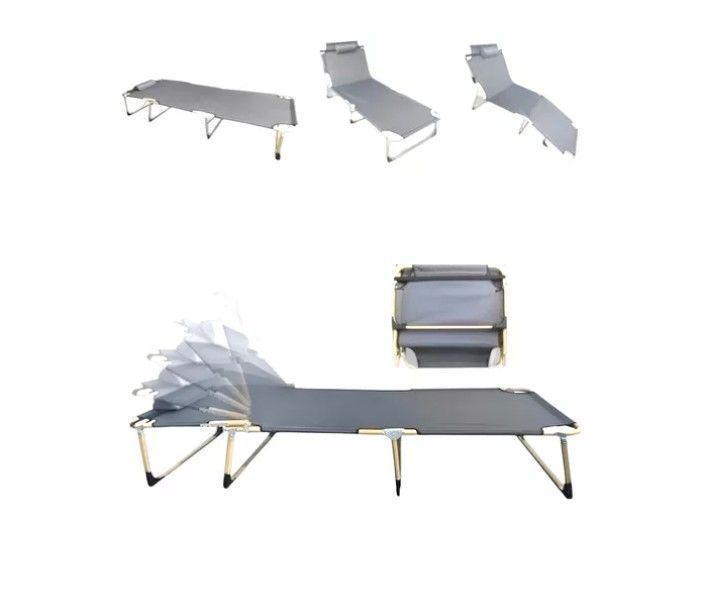 Silla Cama Plegable Portable Para Playa Camping Y Piscina-1