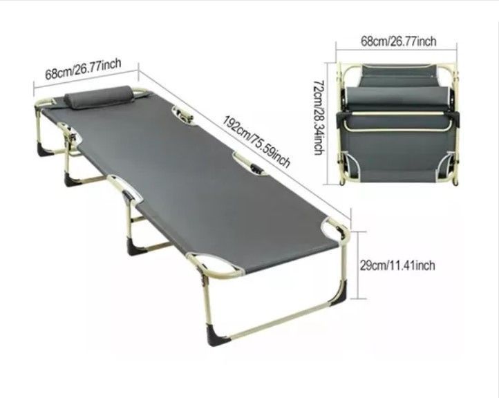 Silla Cama Plegable Portable Para Playa Camping Y Piscina-3