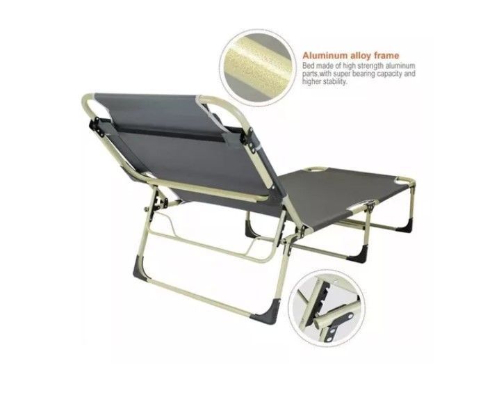Silla Cama Plegable Portable Para Playa Camping Y Piscina-5