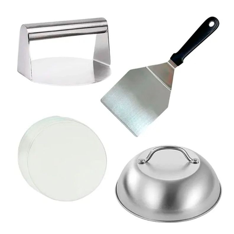 Kit De Prensa De Hamburguesas De Acero Inoxidable-0