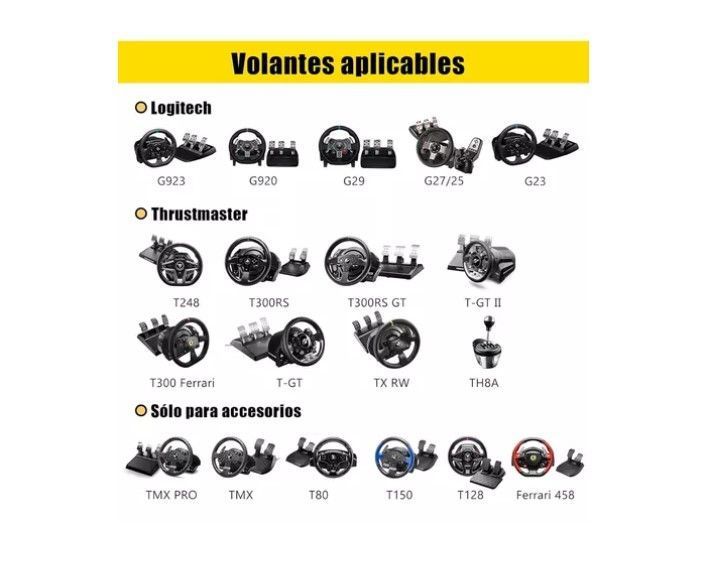 Soporte Volantes Para Thrustmaster, Fanatec, Logitech G29-4