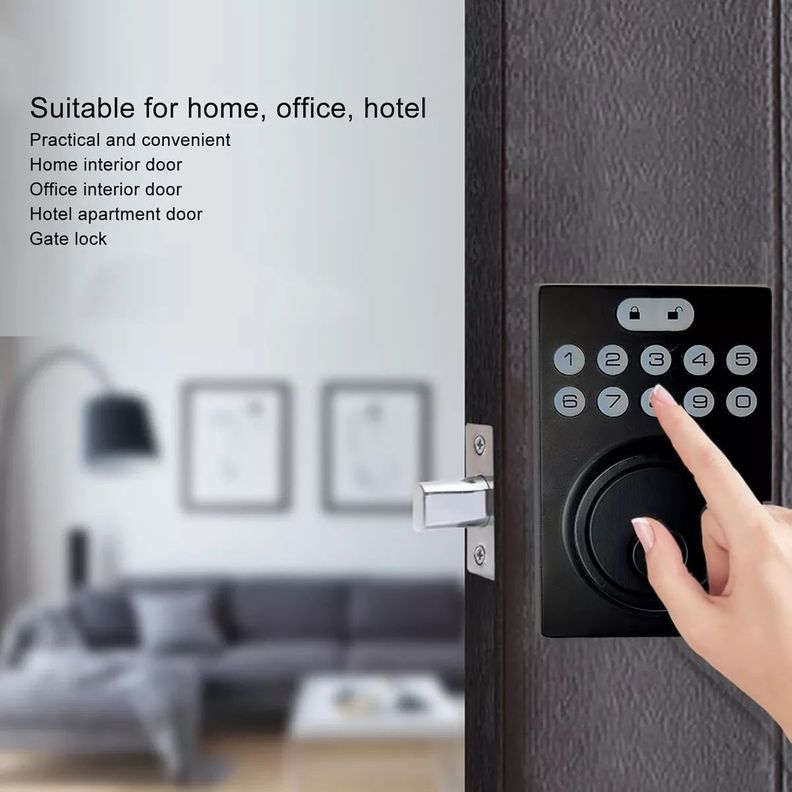 Cerradura Inteligente Para Puerta De Entrada Con Teclado-2