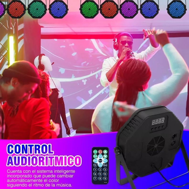 Foco Par Led Slim 84x3w Rgb 3 En 1 Luces De Fiesta-3