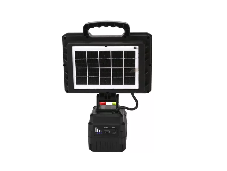 Reflector Proyector Led Solar Portátil De 350w - Panel Solar-2
