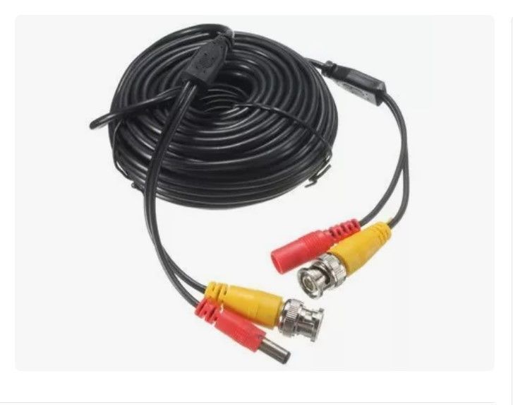 Pack X6 Cable Camaras Seguridad Cctv Video Y Poder Bnc 15 M-0