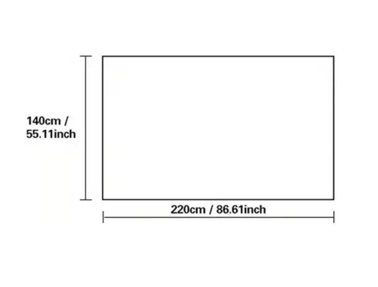 Mantel Impermeable Diseño Rectangular 140x220cm-1