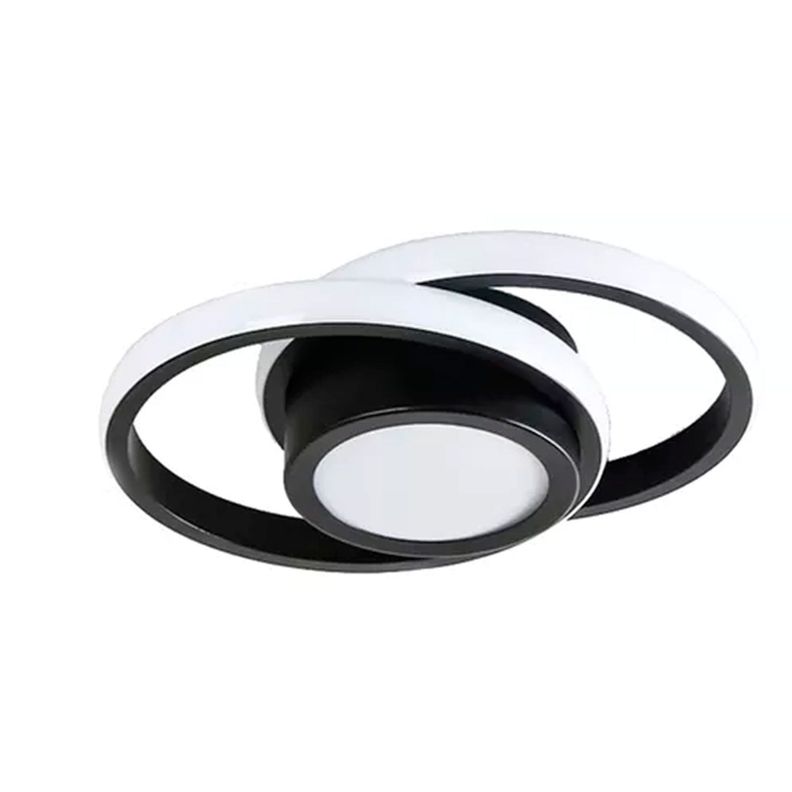 Lámpara De Techo Moderna Led Lámpara Regulable 2 Redondos-0