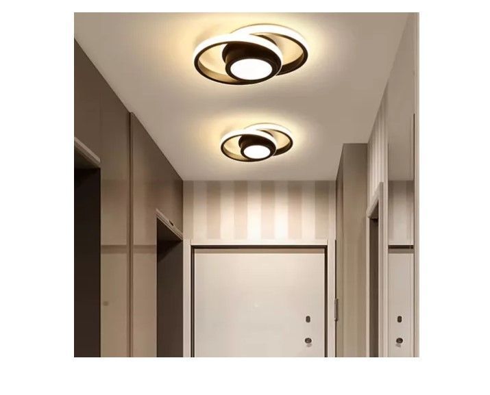 Lámpara De Techo Moderna Led Lámpara Regulable 2 Redondos-4