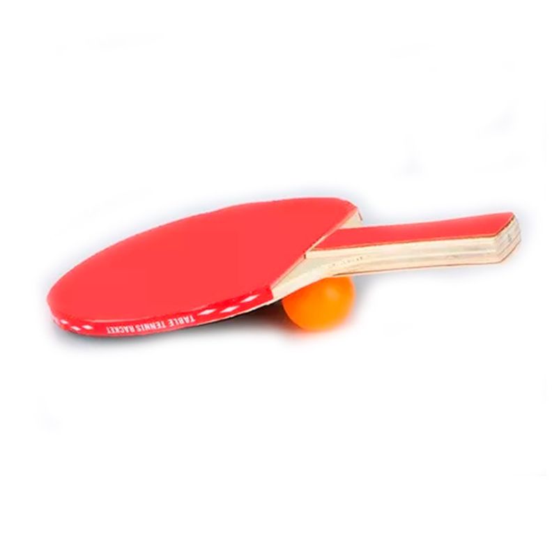 Kit Par De Raquetas De Pin Pon Con 3 Pelotas-1