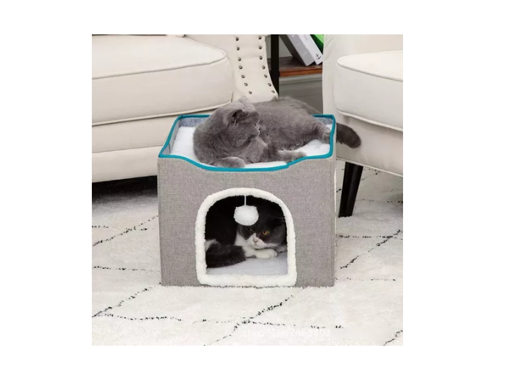 Cama Casa Iglu Para Mascotas Gato Y Perro Pequeño-3