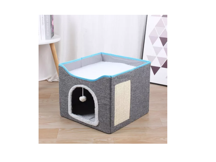 Cama Casa Iglu Para Mascotas Gato Y Perro Pequeño-4