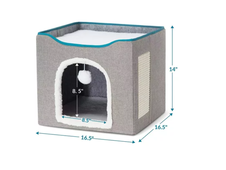 Cama Casa Iglu Para Mascotas Gato Y Perro Pequeño-5