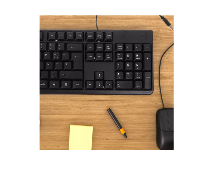 Kit Combo Teclado Y Mouse Alámbrico H-8810 Negro-4