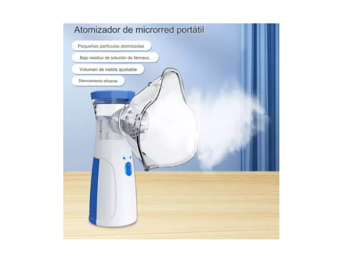 Nebulizador Portátil Niños Adultos Mesh Inhalador Usb-3